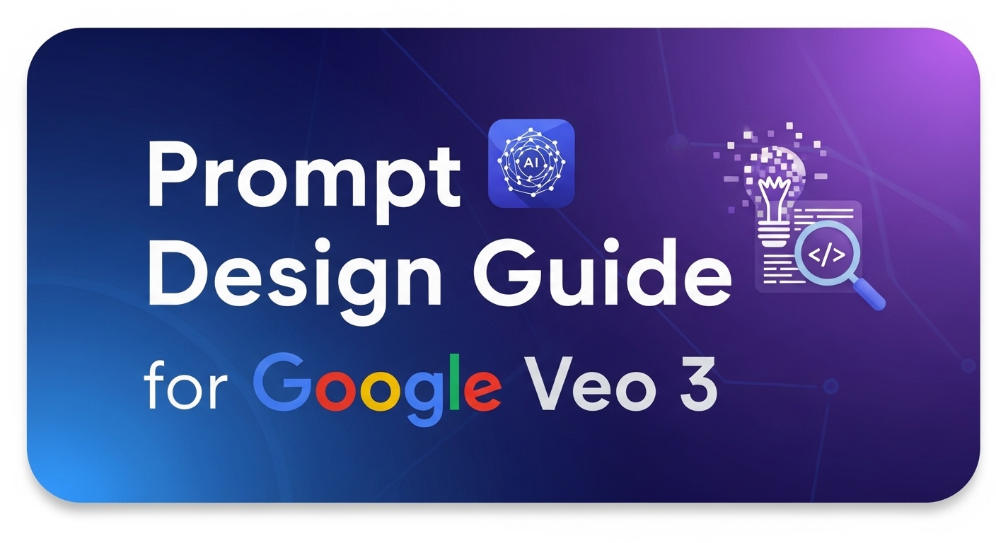 Create a thumbnail: "Prompt Design Guide for Google Veo 3"
