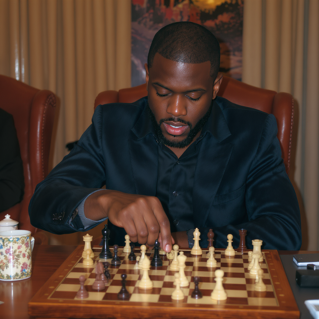 kelvin hart playing chess