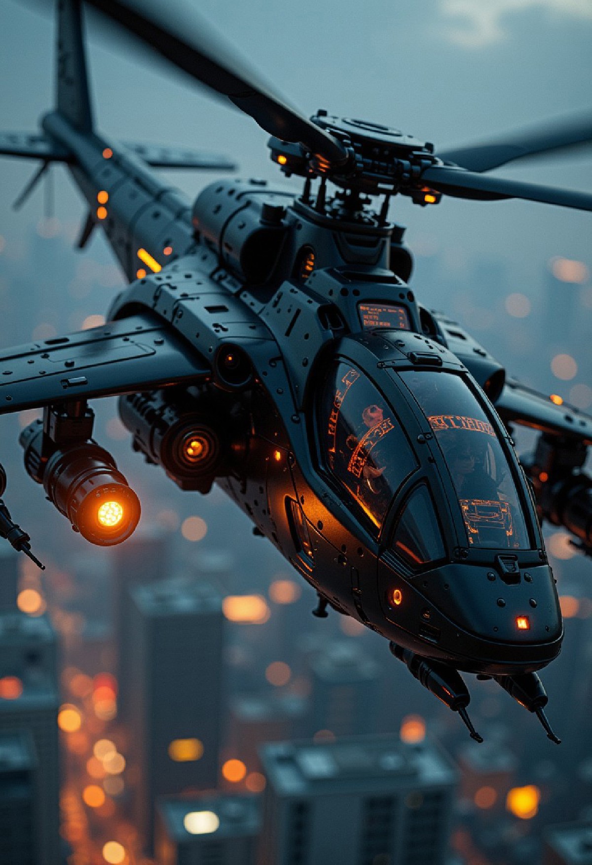 silhouette art, chiascuro, a_skynet_cyberdyne_systems_craft, the image is featuring a futuristic, highly advanced attack