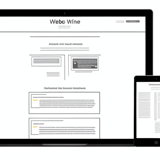 website wireframe
