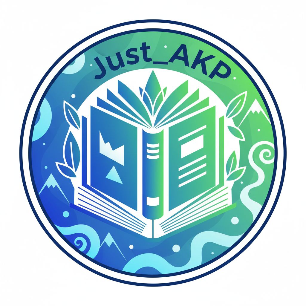 Abstract geometric profile picture combining book shapes and nature elements,using modern gradient c...