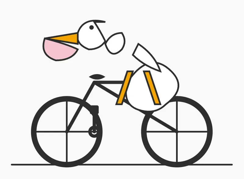 Bird Riding a Bicycle