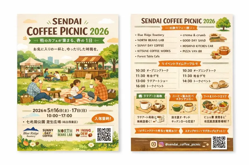 Two-Sided Watercolor Event Flyer