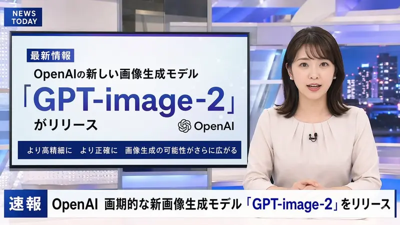日本新闻广播场景
