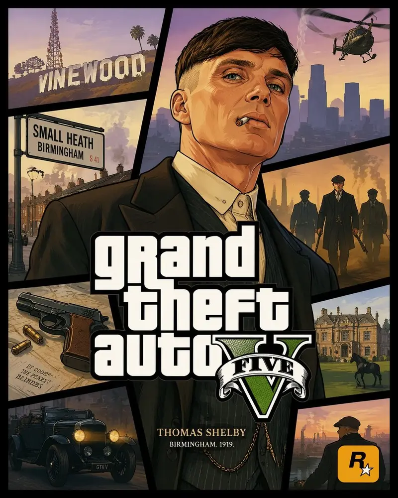 GTA V 风格封面艺术