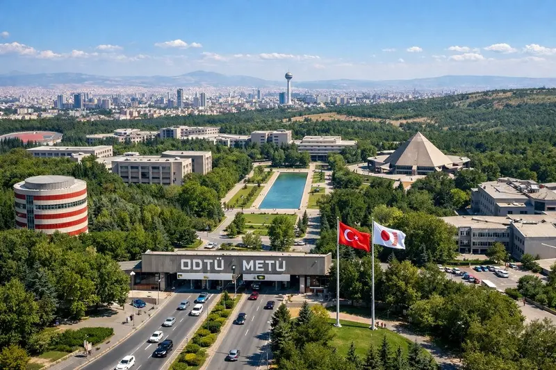 大学校园航拍